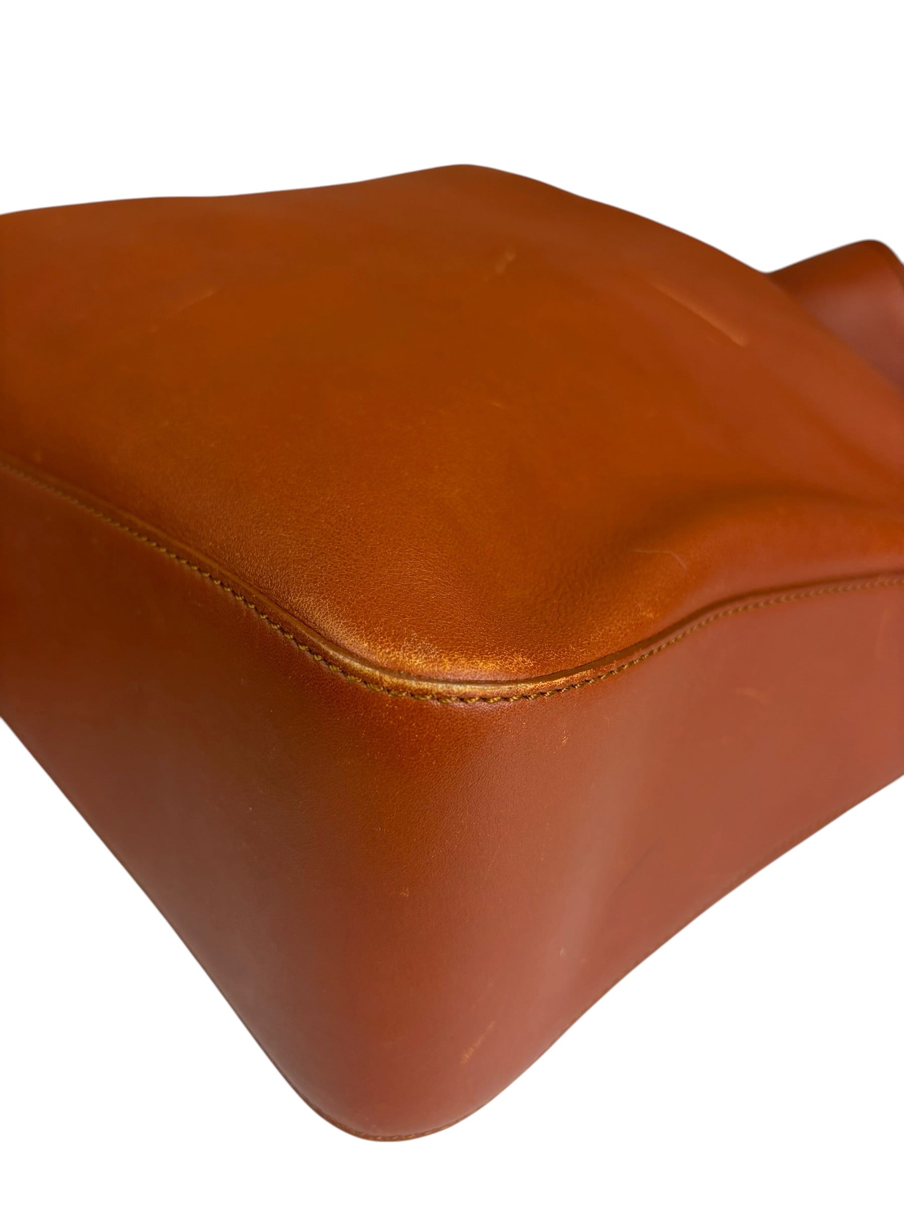 Loewe Vintage Brown Leather Shoulder Bag