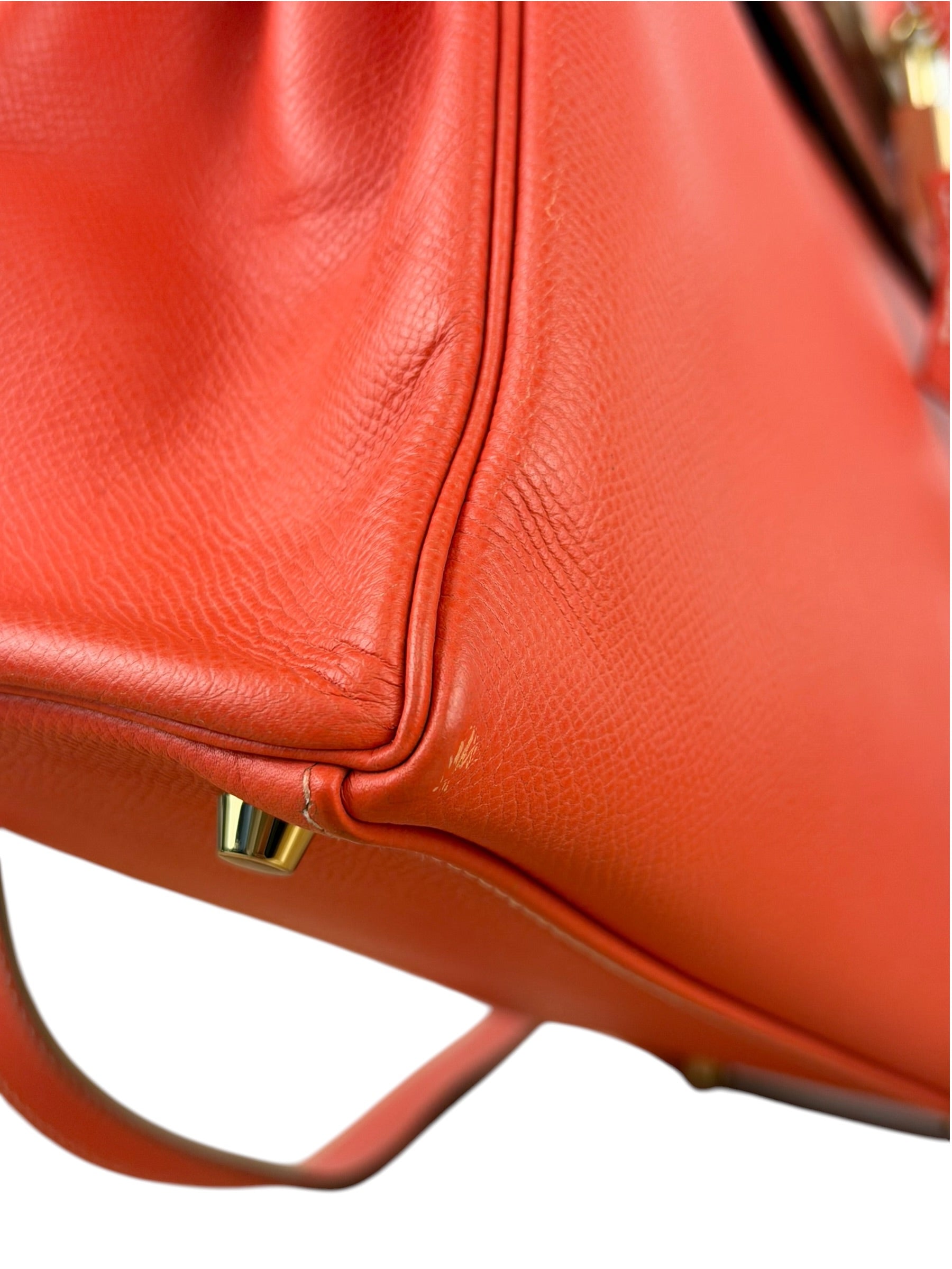 Hermes Coral-Red Epson Casaque Togo Kelly 32