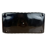 Chanel Black Patent Chocolate Bar Bowler Bag 2002