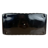 Chanel Black Patent Chocolate Bar Bowler Bag 2002
