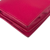 Gucci Pink Leather Swing Wallet/Pochette
