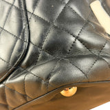 Chanel Black Leather Cambon Ligne Tote 2003