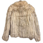 Vintage Ivory/Brown Fox Fur Coat