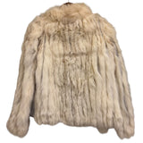 Vintage Ivory/Brown Fox Fur Coat