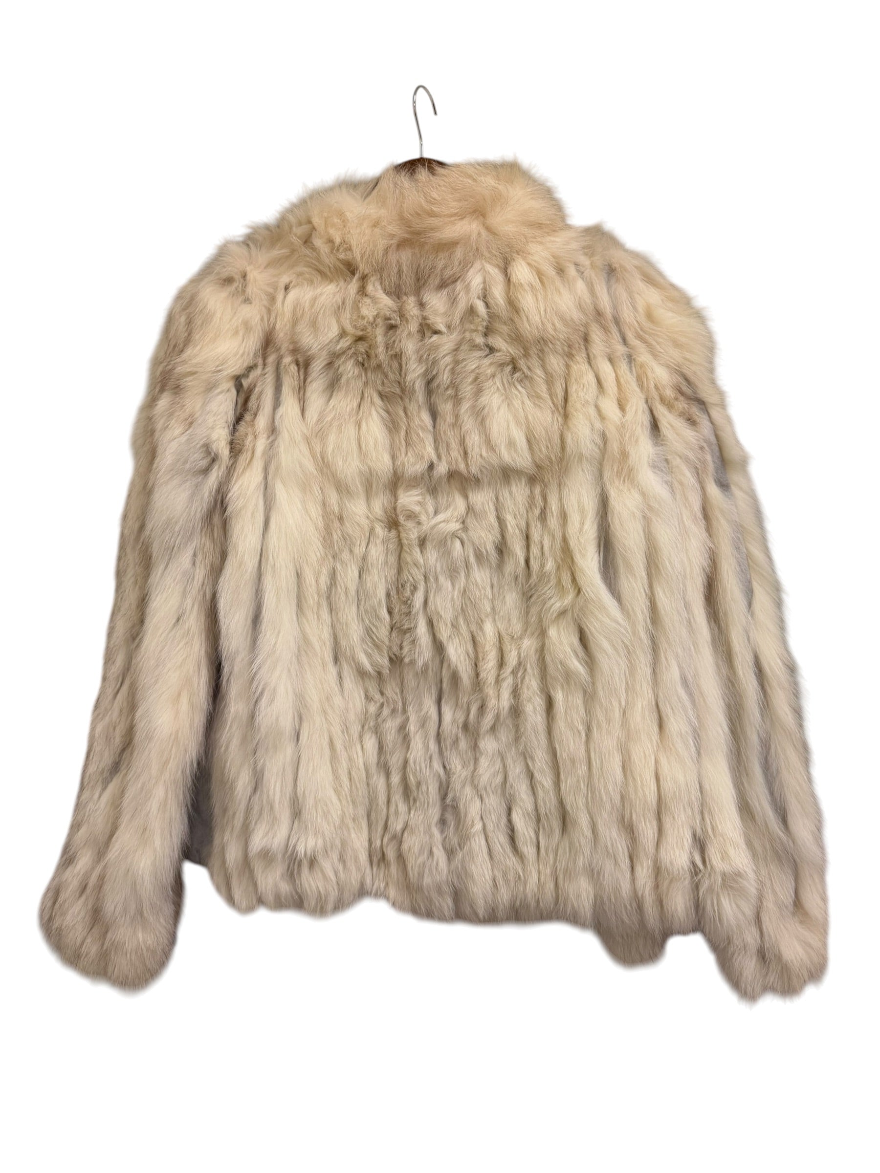 Vintage Ivory/Brown Fox Fur Coat