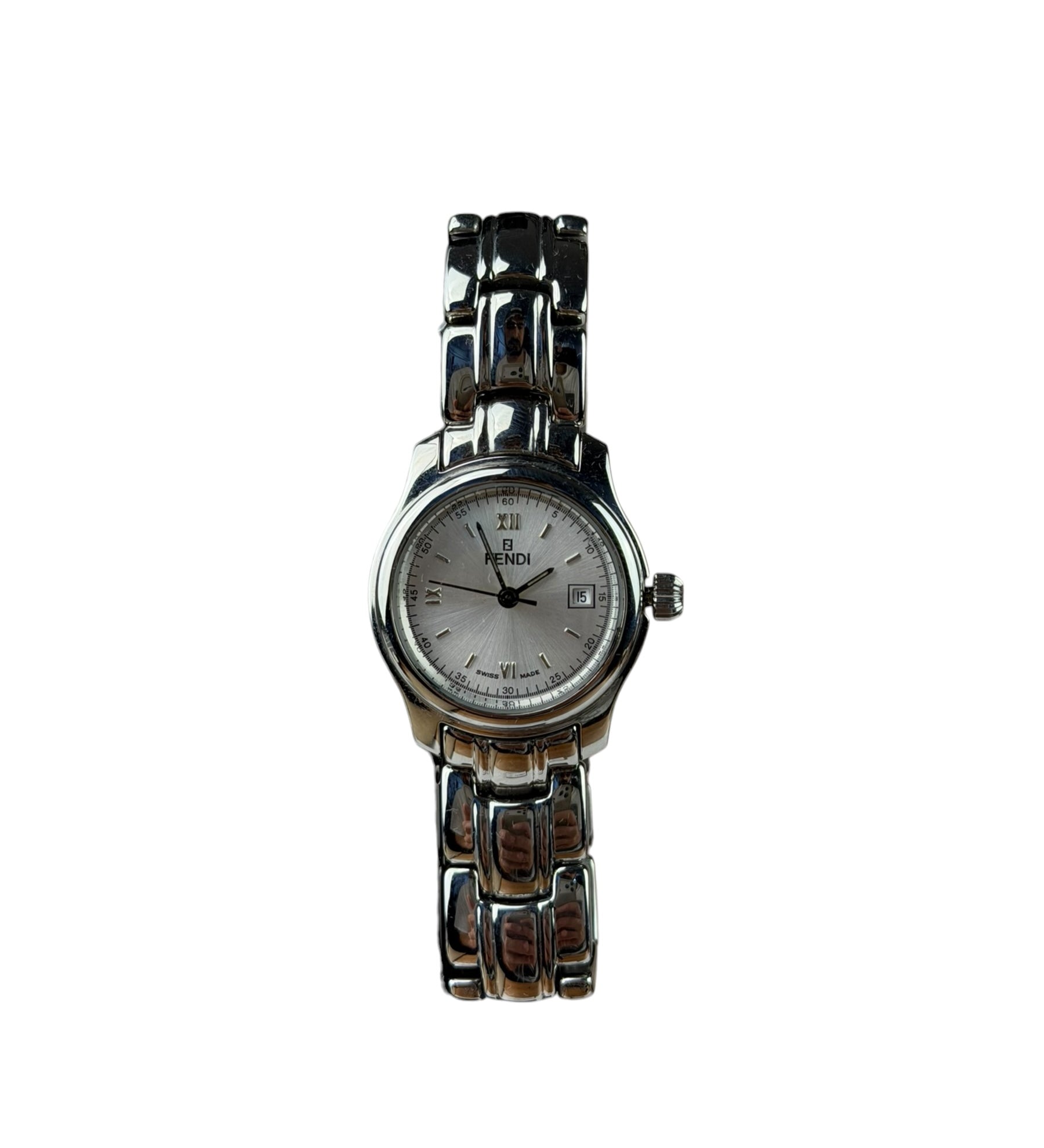 Fendi 210L Roman/Stick Silver Dial