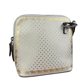 Gucci White Leather Stars Guccy Mini 2Way Bag