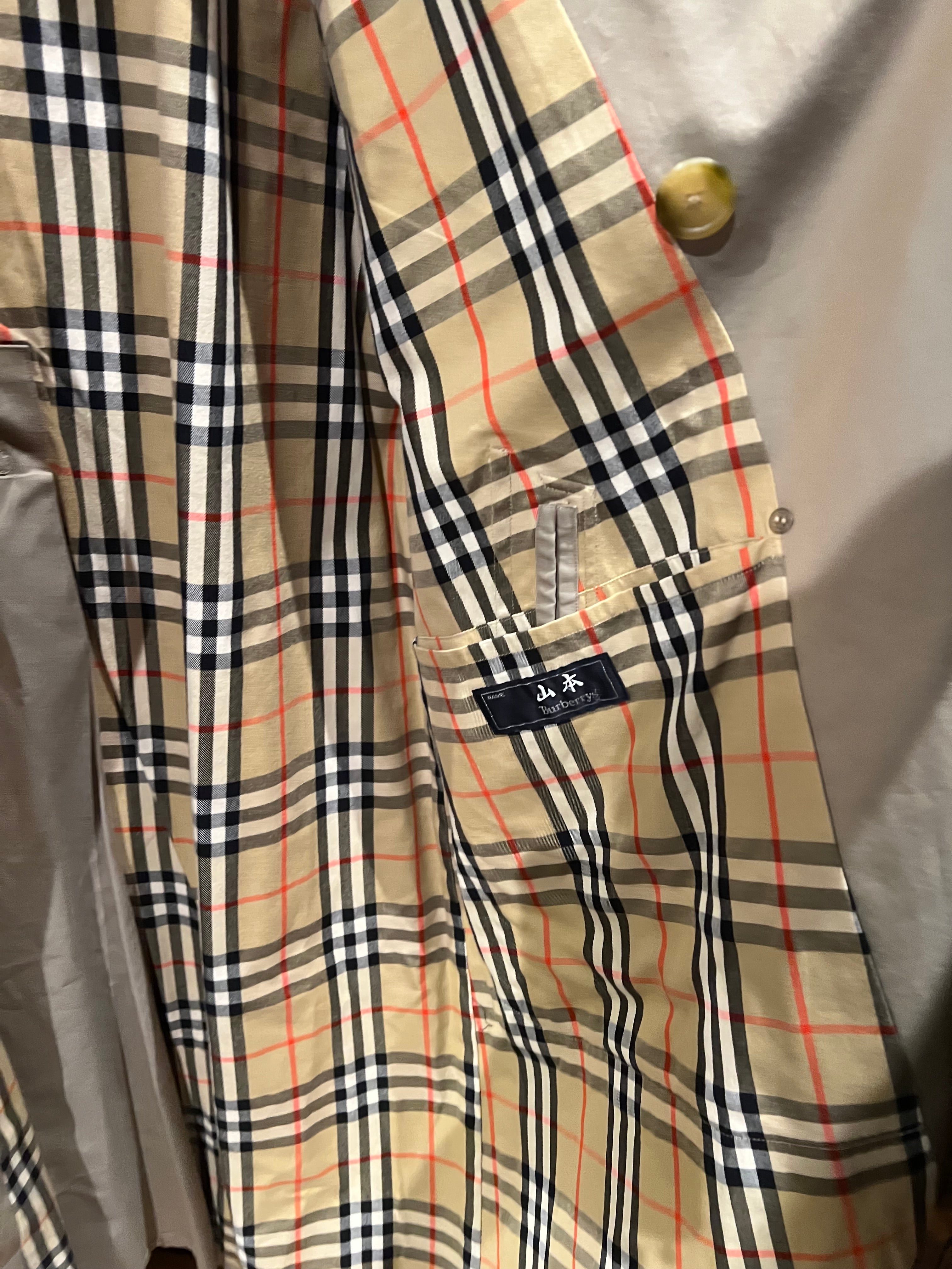 Burberry Long Button-Up Trench Coat