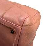 Chanel Pink Caviar Leather Chocolate Bar Bowler Bag 2003