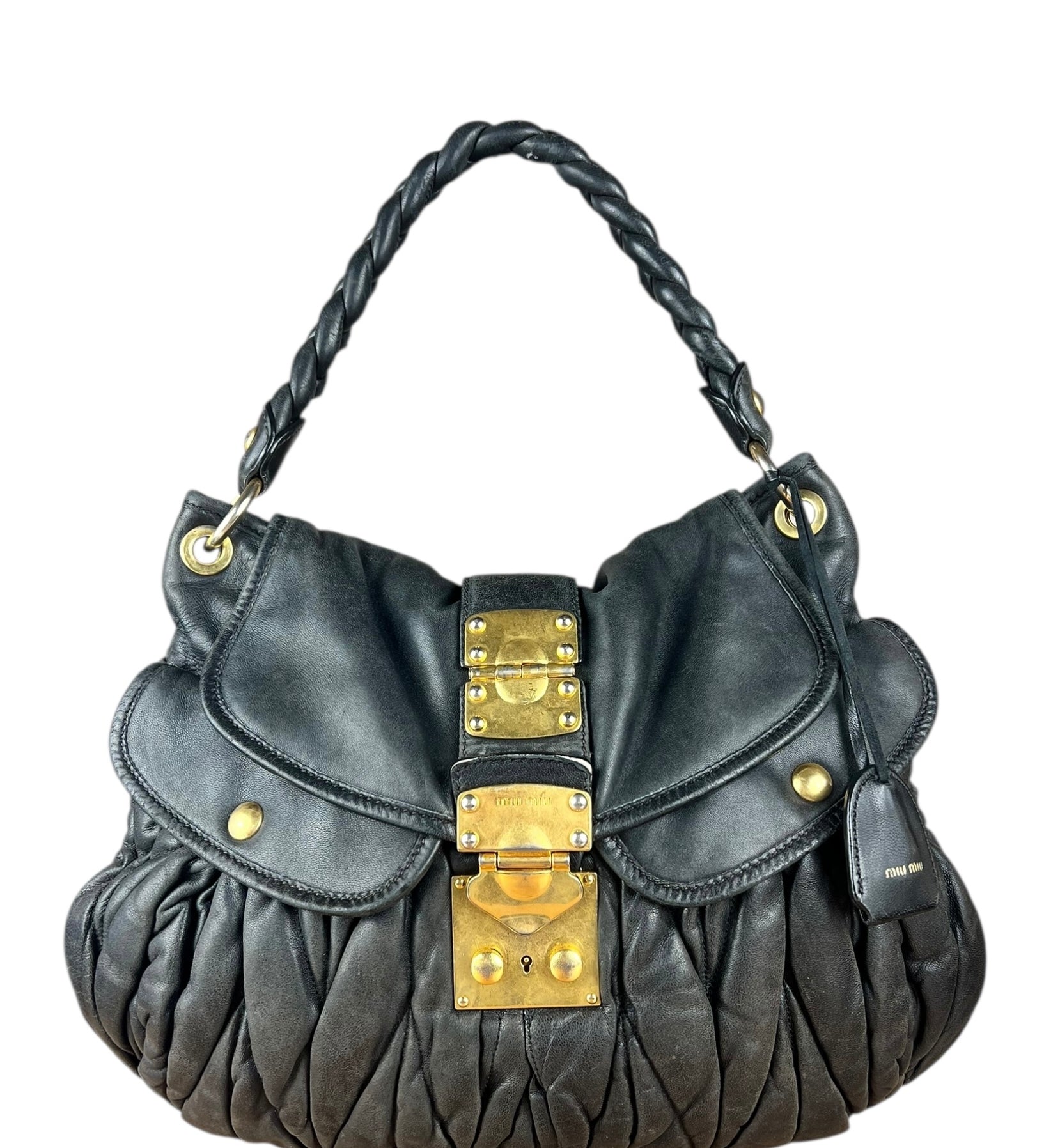 Miu Miu Vintage Calfskin Soho Shoulder Bag