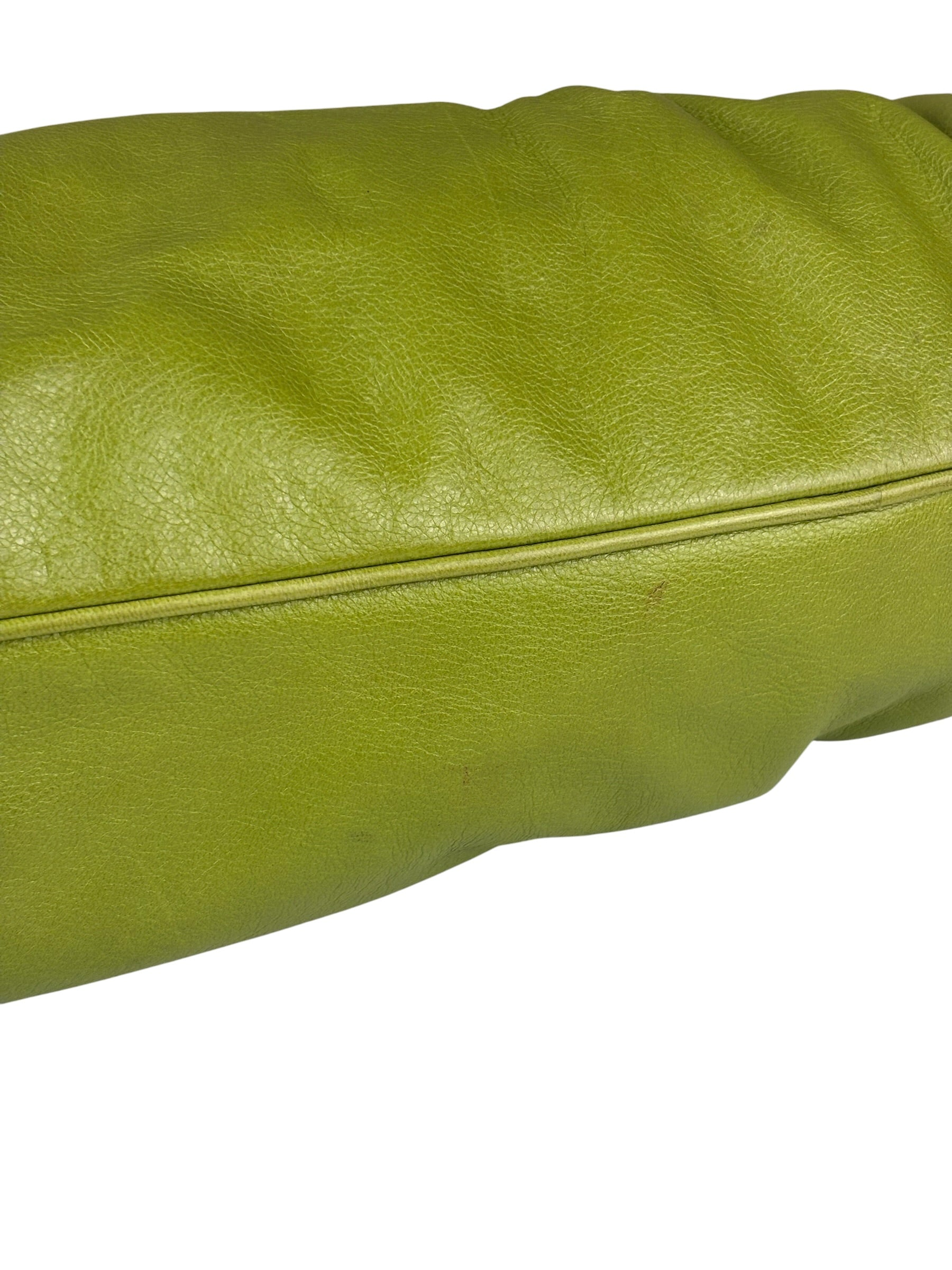 Salvatore Ferragamo Green Leather Marisa Shoulder Bag