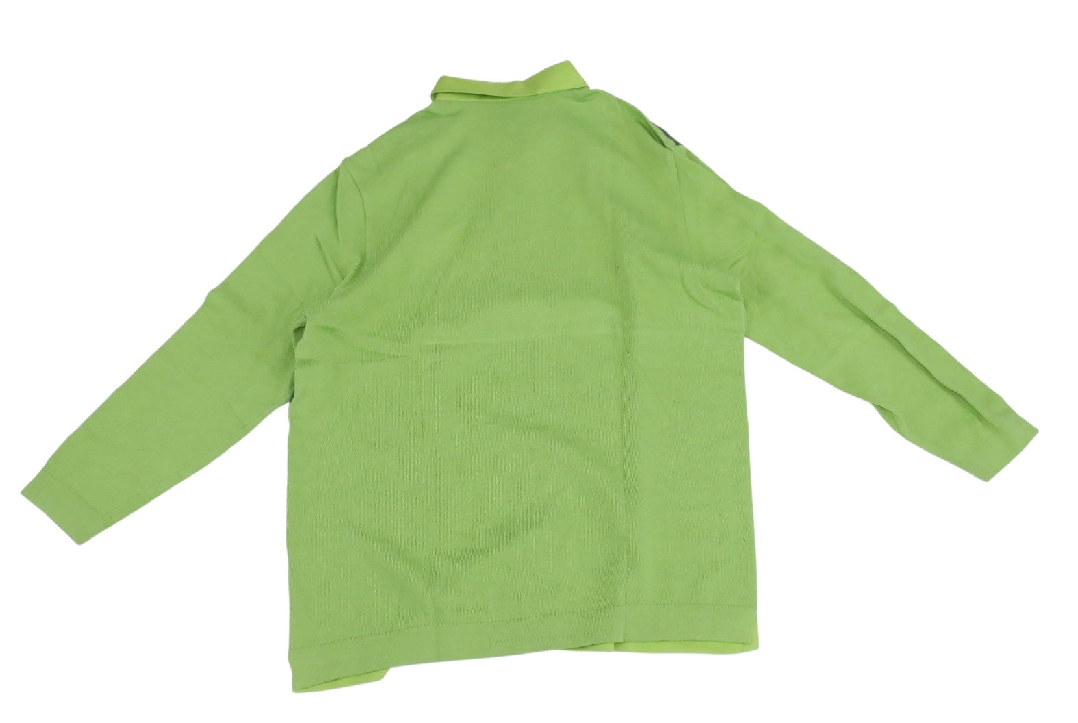 Hermes Silk Green Saddle Print Collared Blouse