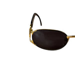 Fendi Gold/Blue Oval Metal Framed Sunglasses