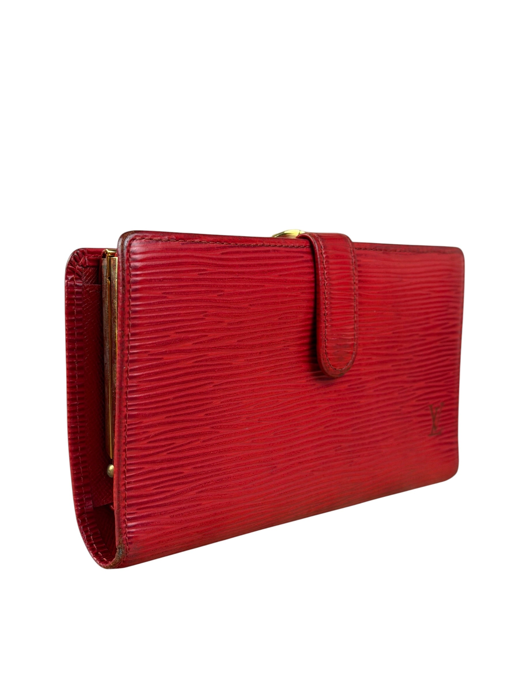 Louis Vuitton Vintage Red Epi Leather Agenda Cover Pochette