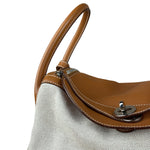 Hermes Toile Swift Canvas/Leather Lindy 30 Beige/Brown 2007