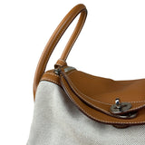 Hermes Toile Swift Canvas/Leather Lindy 30 Beige/Brown 2007