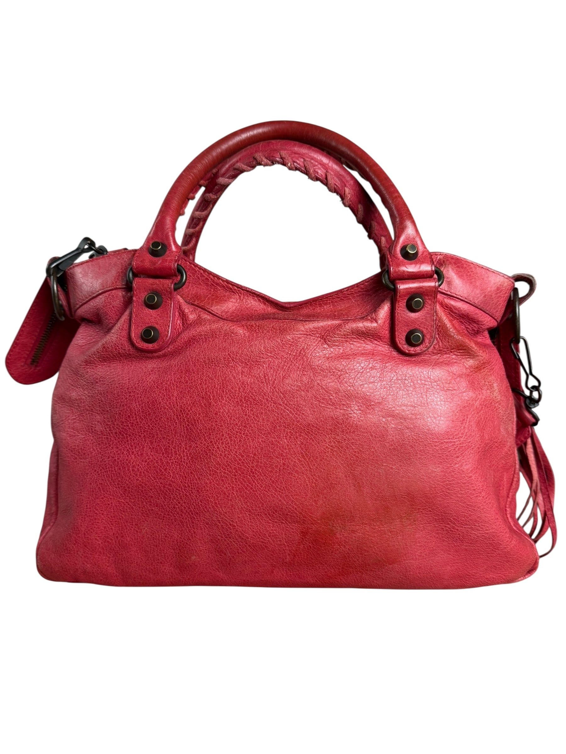 Balenciaga Red Le City Bag S