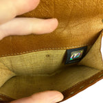 Fendi Bronze Bi-Fold Pebbled Leather Wallet