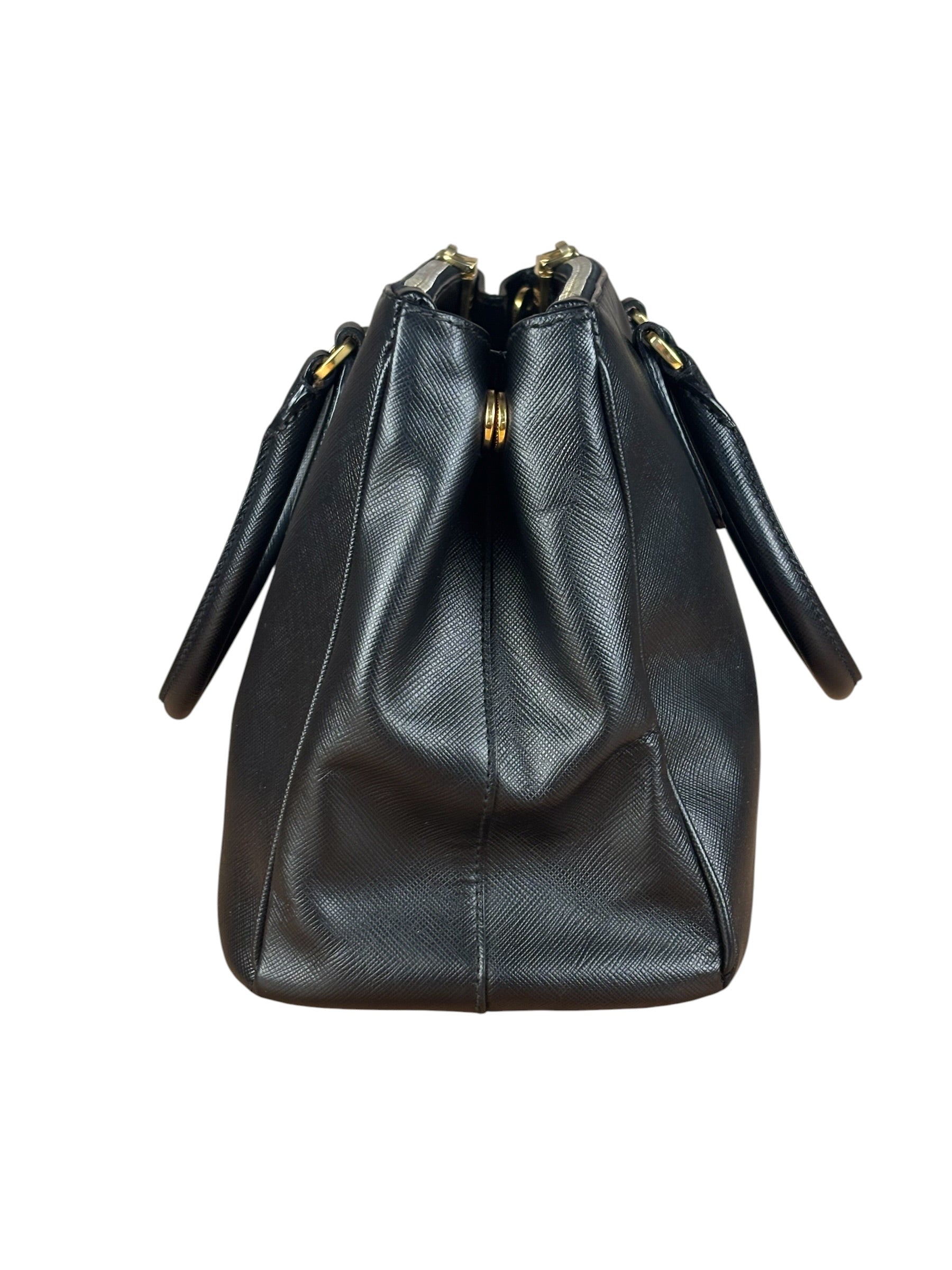 Prada Black Galleria Saffiano Leather Tote
