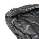 Miu Miu Black Leather Matelasse Shoulder Bag