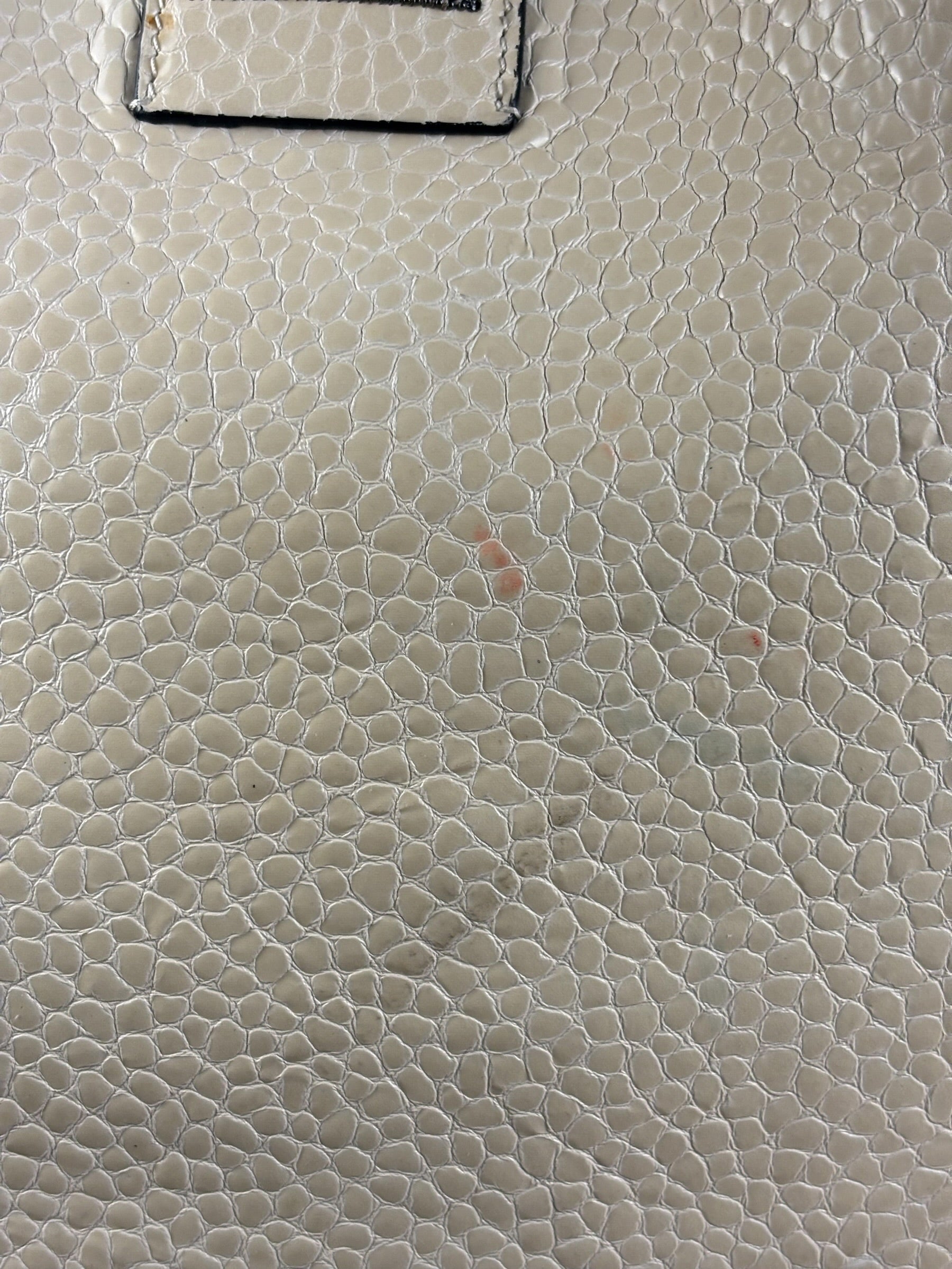 Brunello Cucinelli Ivory Grained Leather Tote Bag