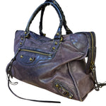 Balenciaga Vintage Purple Classic Motorcycle City Bag