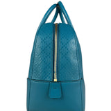 Gucci Diamante Bright Blue Leather Top Handle Bag