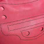 Balenciaga Red Leather Blackout City Two-Way Bag