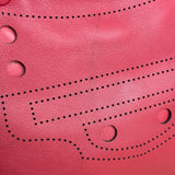 Balenciaga Red Leather Blackout City Two-Way Bag
