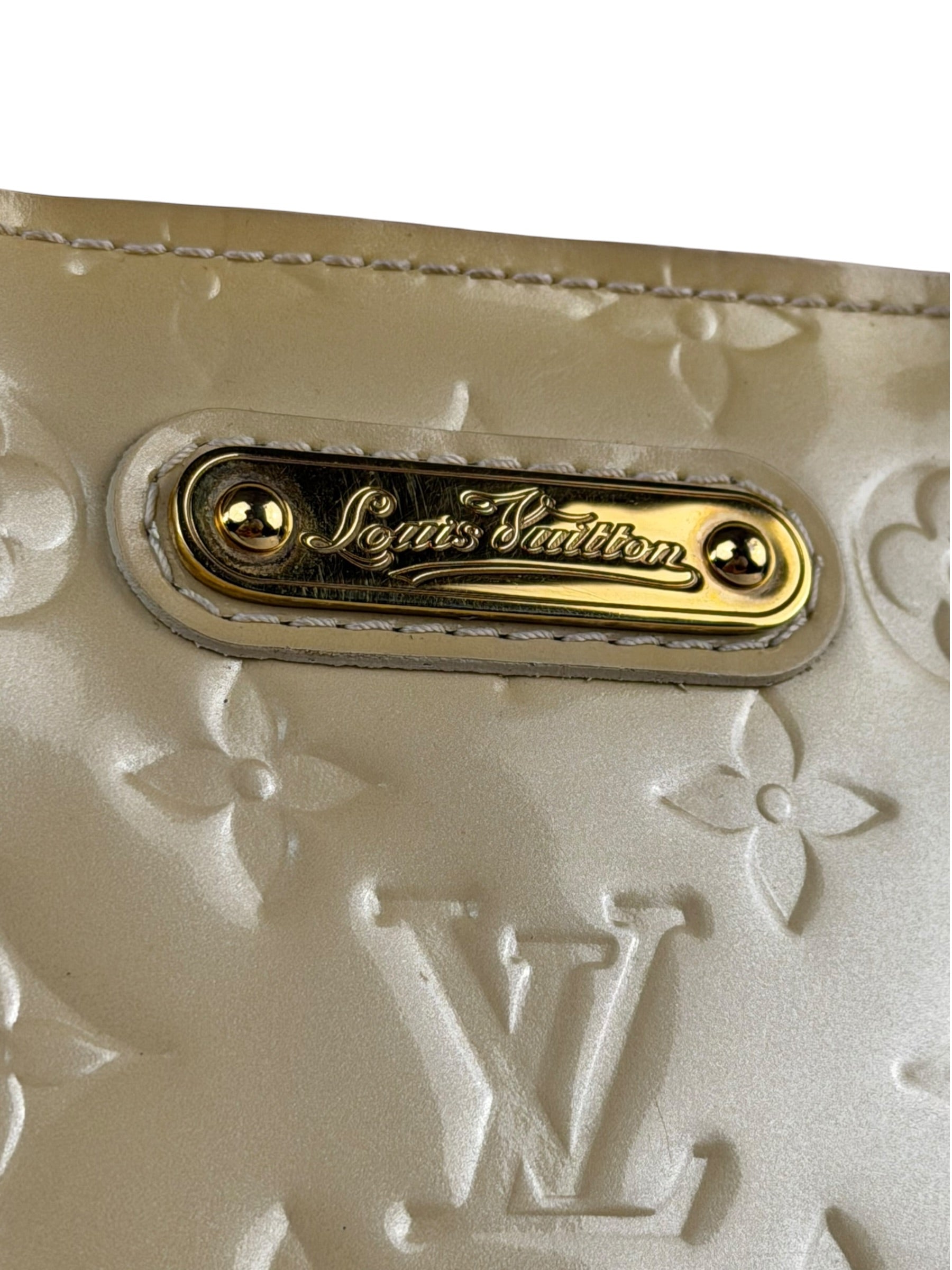 Louis Vuitton Yellow Vernis Wilshire Tote MM