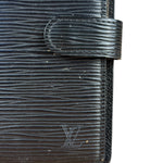 Louis Vuitton Black Epi Agenda & Silver Pen