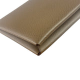 Hermes Beige Leather Calvi Coin Holder