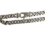 24 Inch .925 Sterling Sliver Thin Cuban Necklace