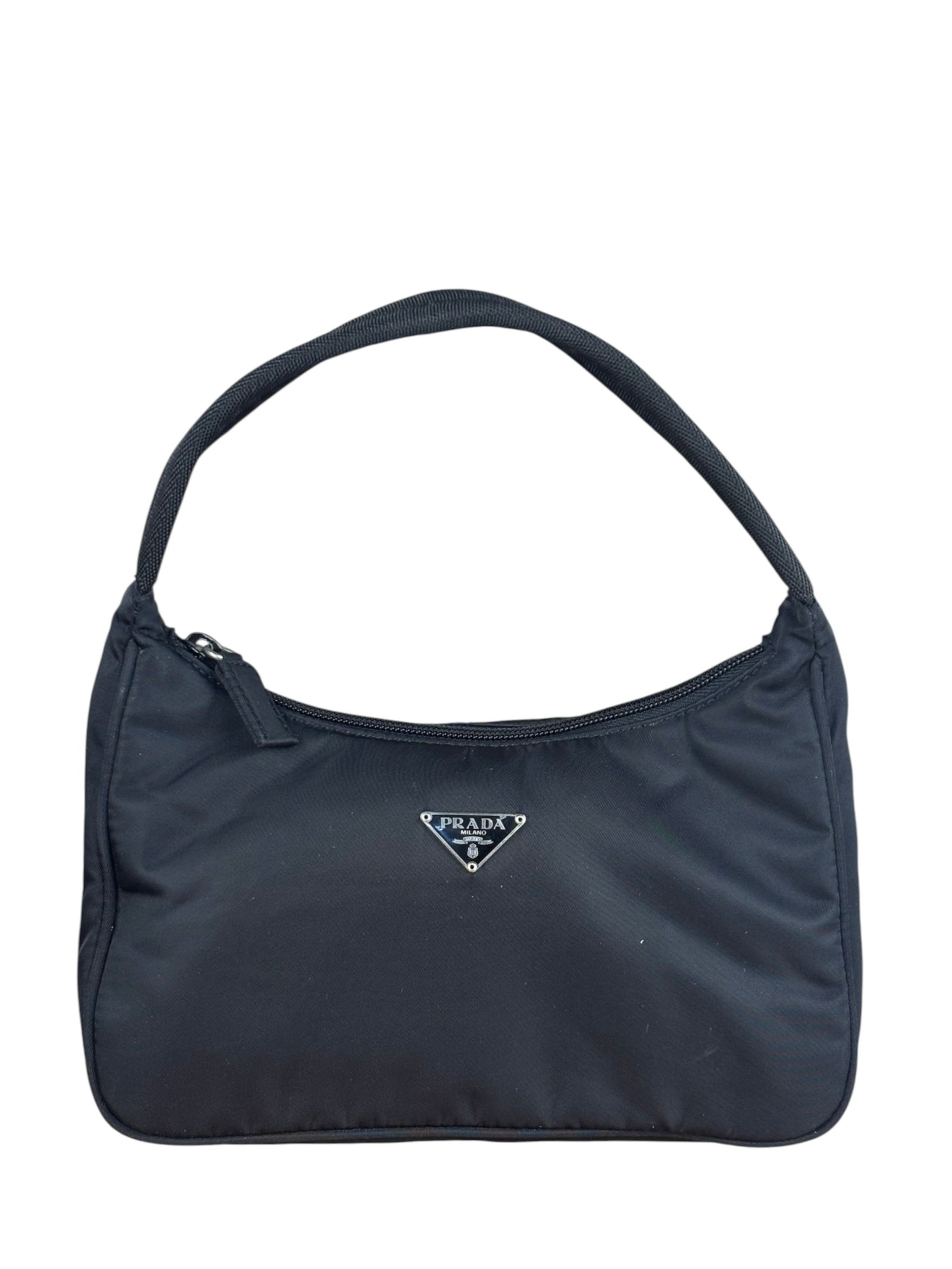 Prada Black Tessuto Nylon Mini Shoulder Bag