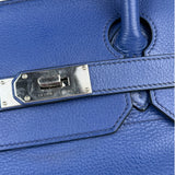 Hermes Blue Clemence Leather JPG Birkin 42 Palladium 2006