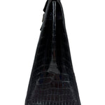 Hermes 1985 Black Crocodile Kelly 35