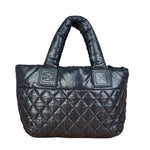 Chanel Black Quilted Nylon Coco Cocoon Puffer Tote Bag 2011