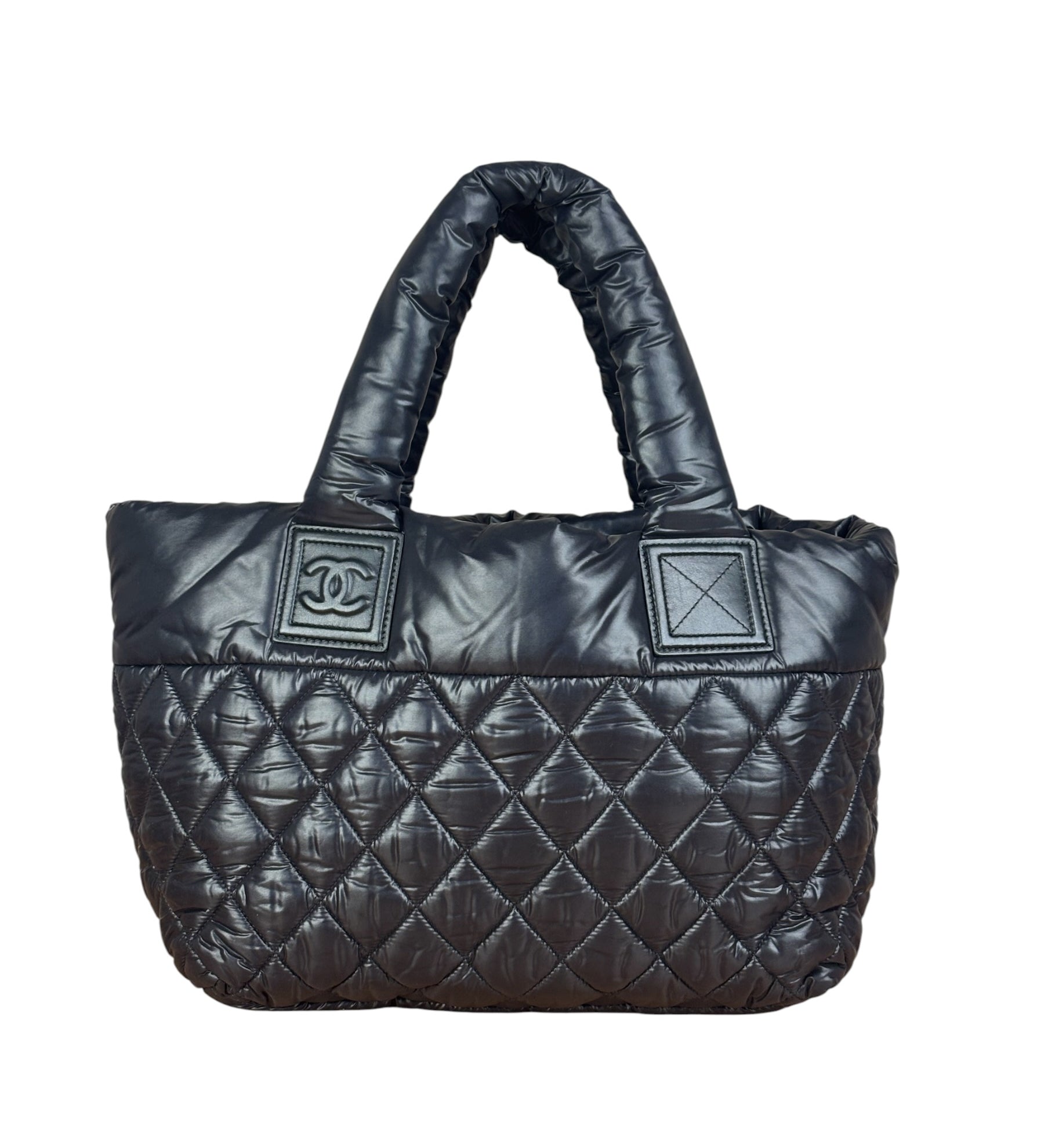Chanel Black Quilted Nylon Coco Cocoon Puffer Tote Bag 2011