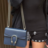 Gucci Navy Blue Dionysus Shoulder Bag