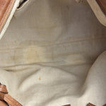 Gucci Beige/Brown Leather GG Satchel Two-Way Bag
