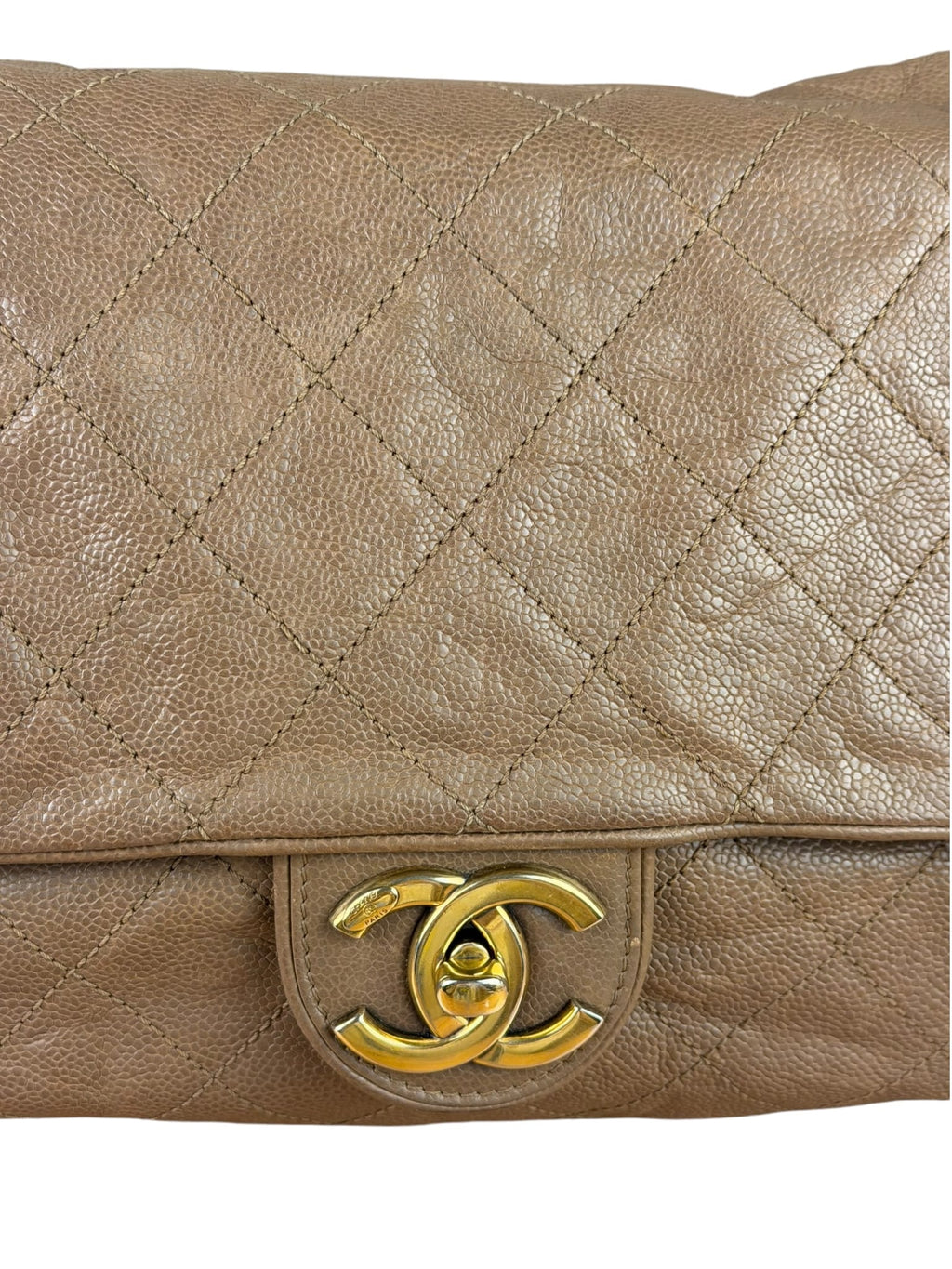 Chanel Brown Caviar Jumbo Easy Flap 2012