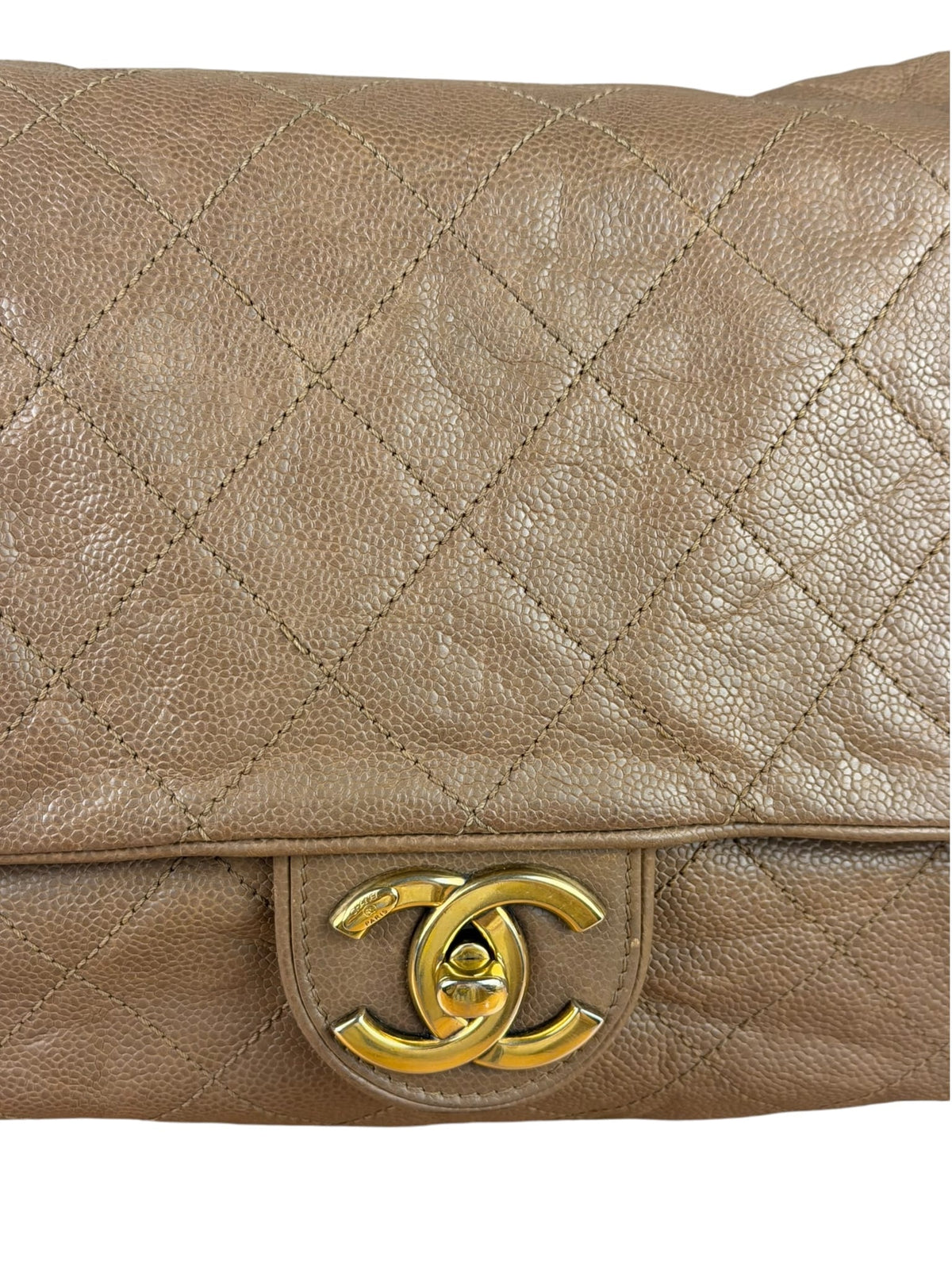 Chanel Brown Caviar Jumbo Easy Flap 2012