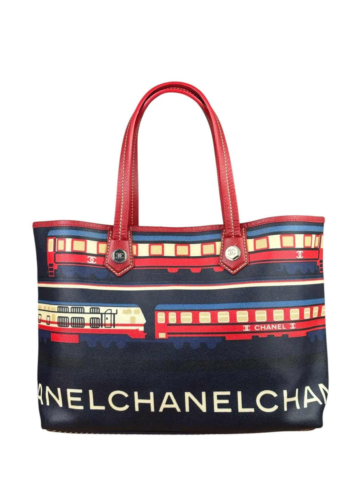 Chanel Colorblock Caviar Le Train Station Tote 2006
