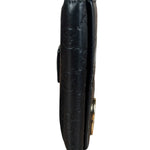 Gucci GG Vintage Black Guccissima Sukey French Flap Wallet