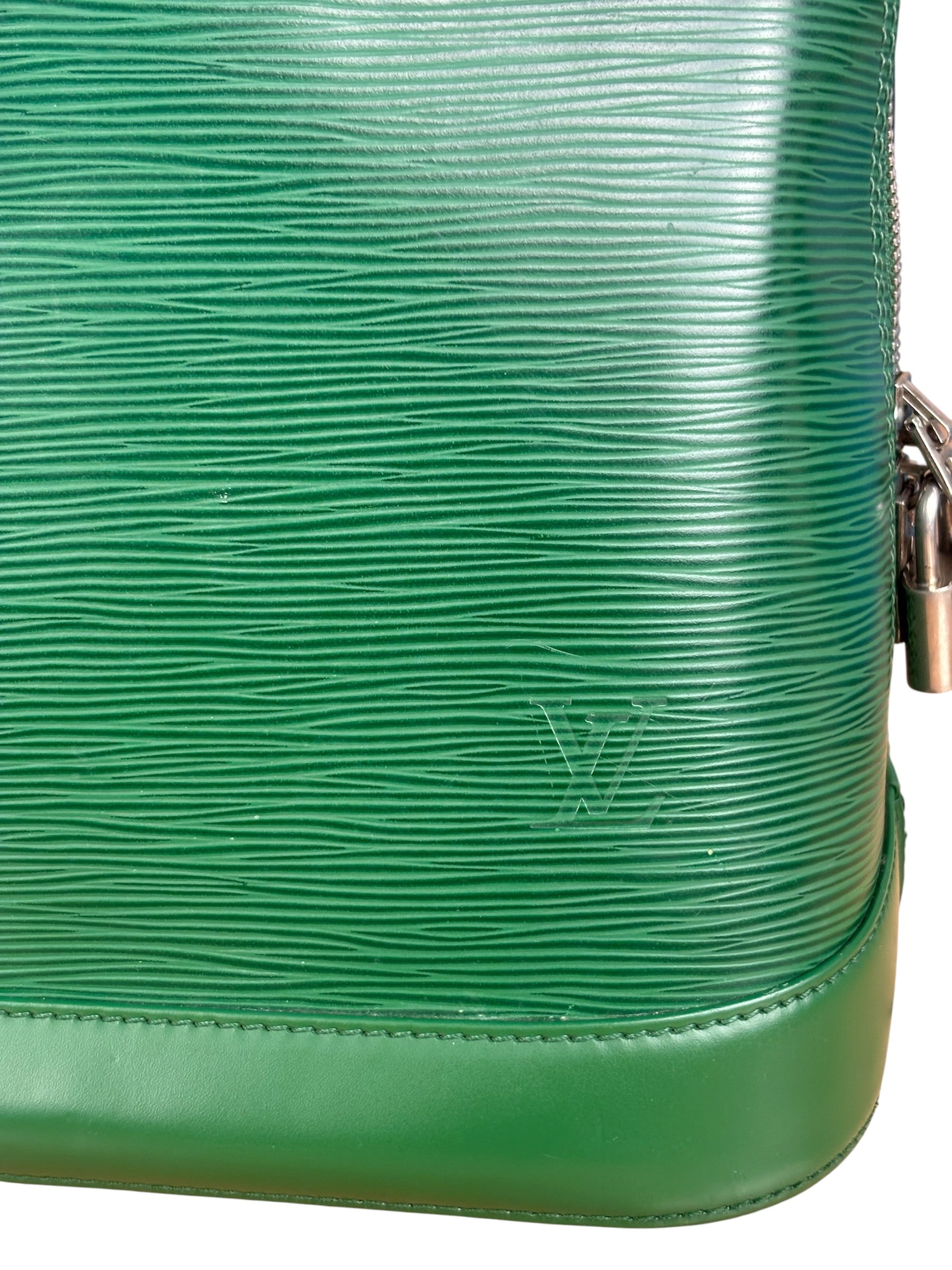 Louis Vuitton Green Epi Alma GM