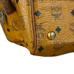 MCM Vintage Leather Logo Boston Handbag