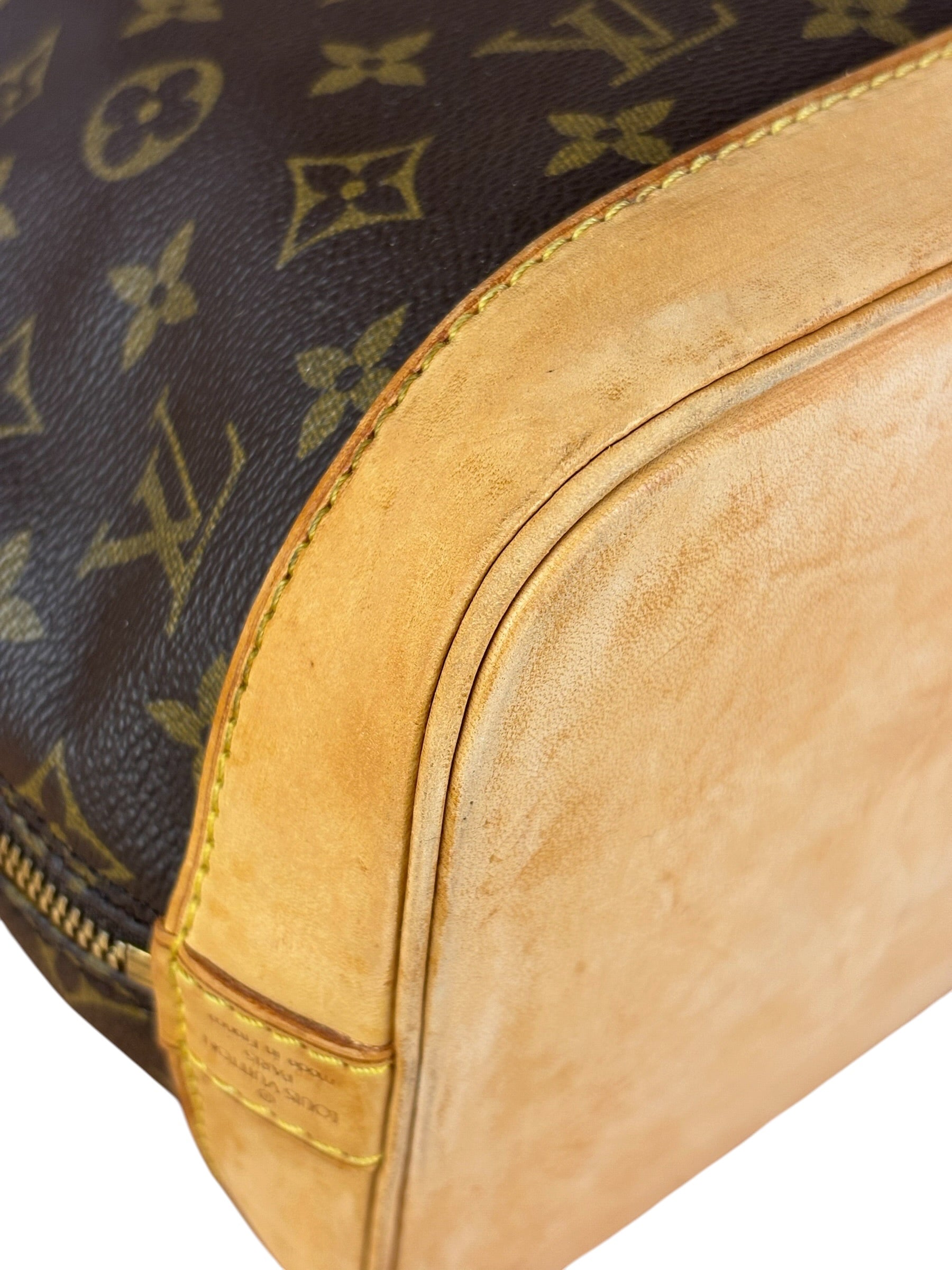 Louis Vuitton Canvas Coated Monogram Alma Hand Bag