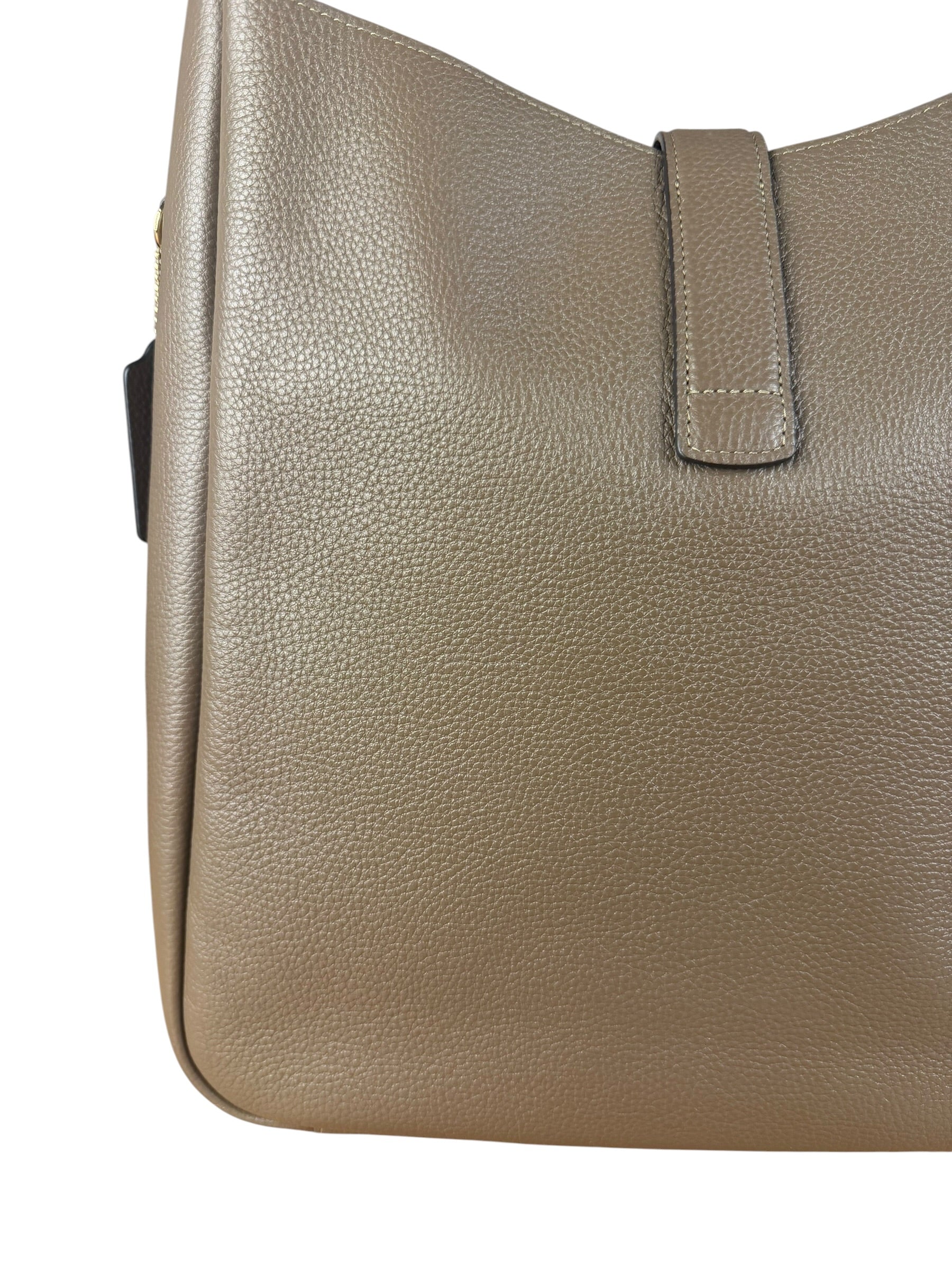 Coach Brown Pebbled Leather Large Hadley Tote