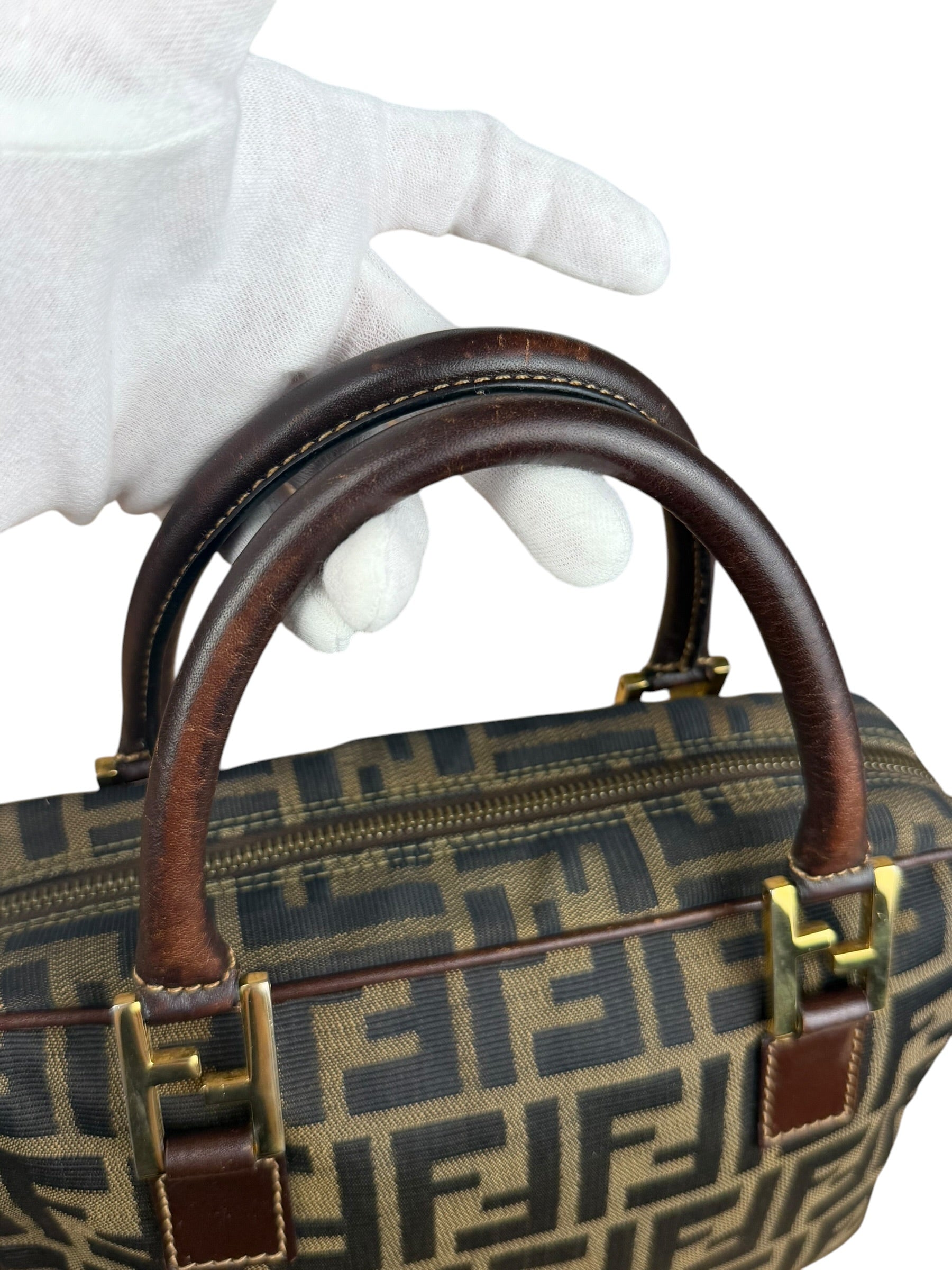 Fendi FF Vintage Zucca Mini Top Handle Bag