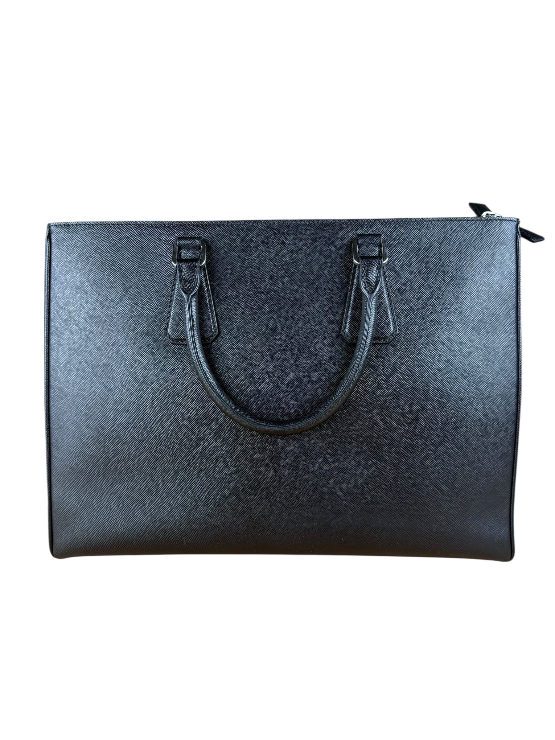 Prada Black Saffiano Leather Galleria Tote